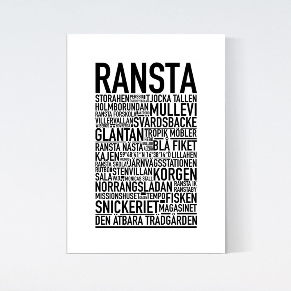 Ransta Text Poster