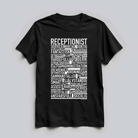 Receptionist Text T-shirt