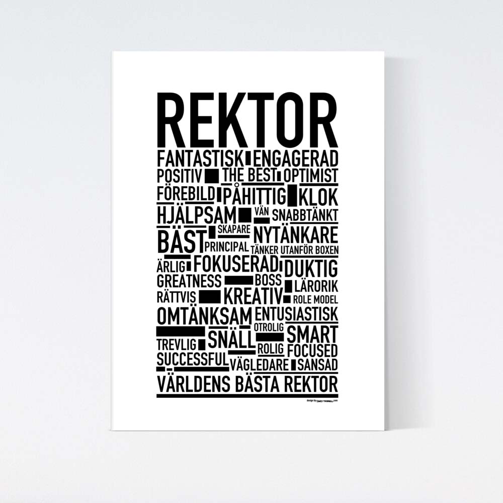 Rektor Text Poster