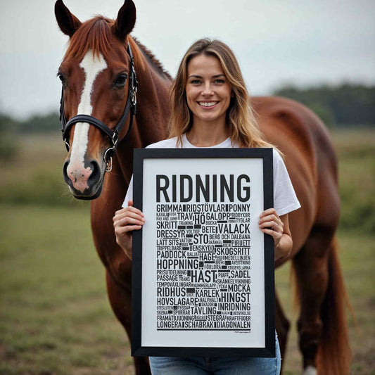 Ridning Text Poster