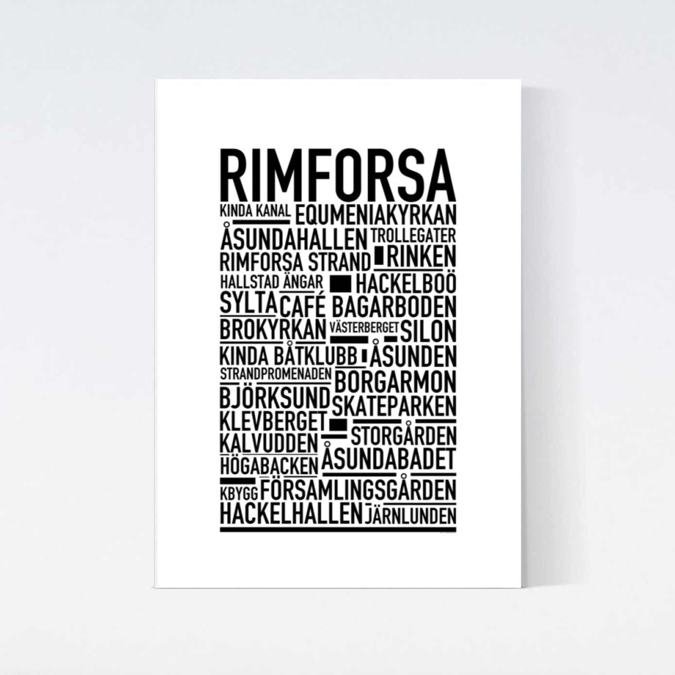Rimforsa Text Poster