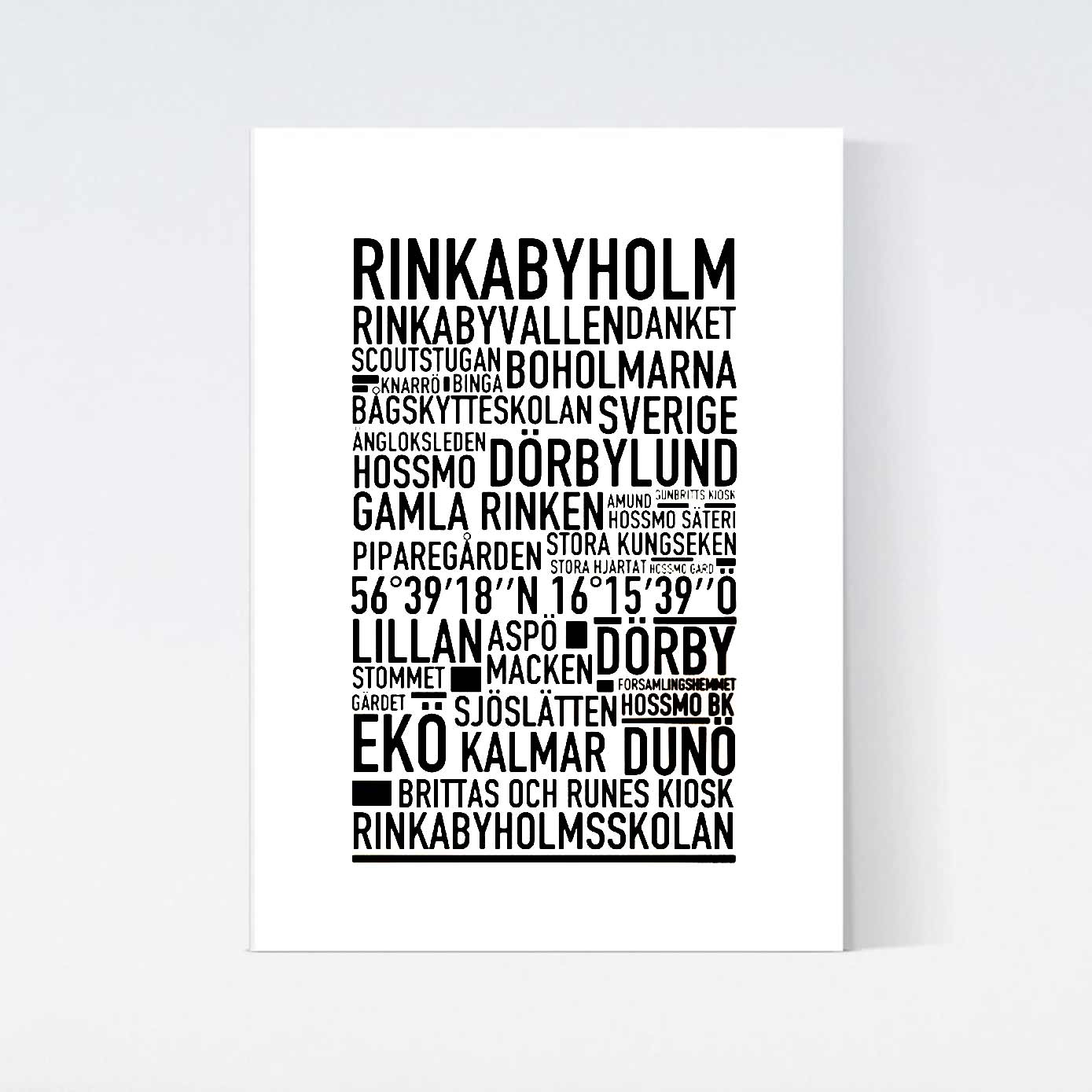 Rinkabyholm Text Poster