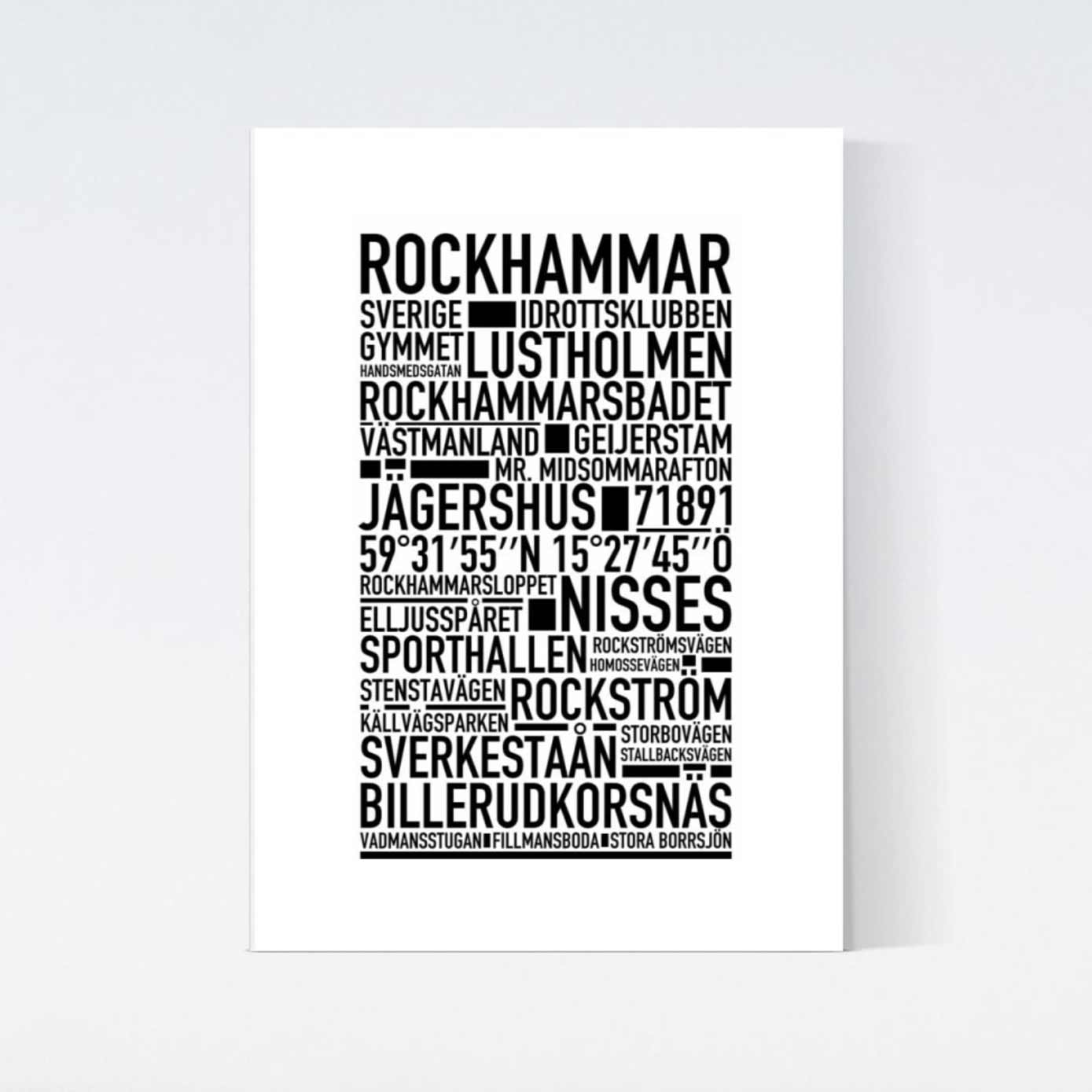 Rockhammar Text Poster