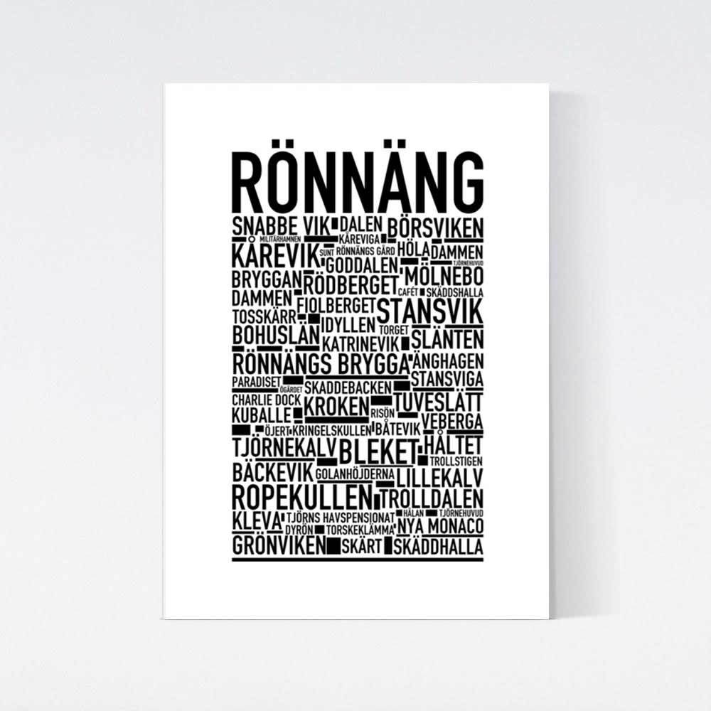 Rönnäng Text Poster