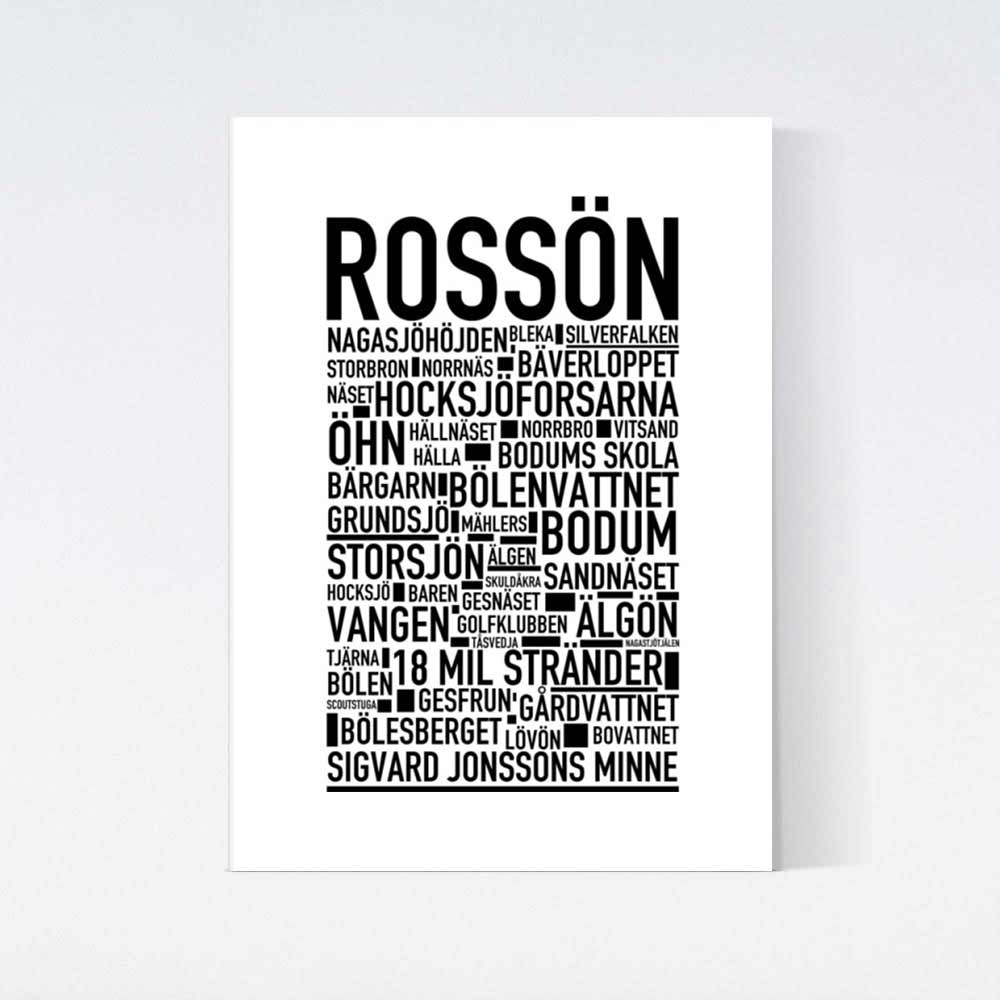 Rossön Text Poster