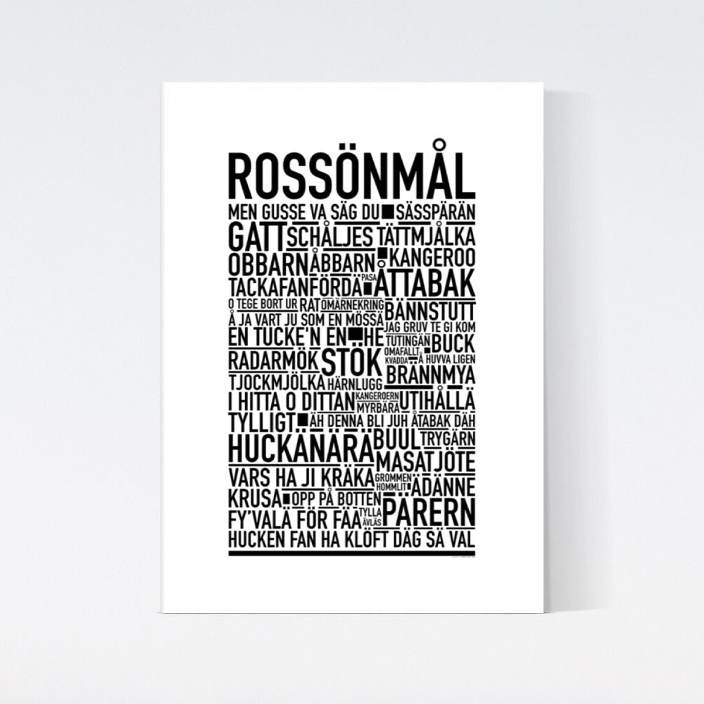 Rossönmål Dialekt Text Poster