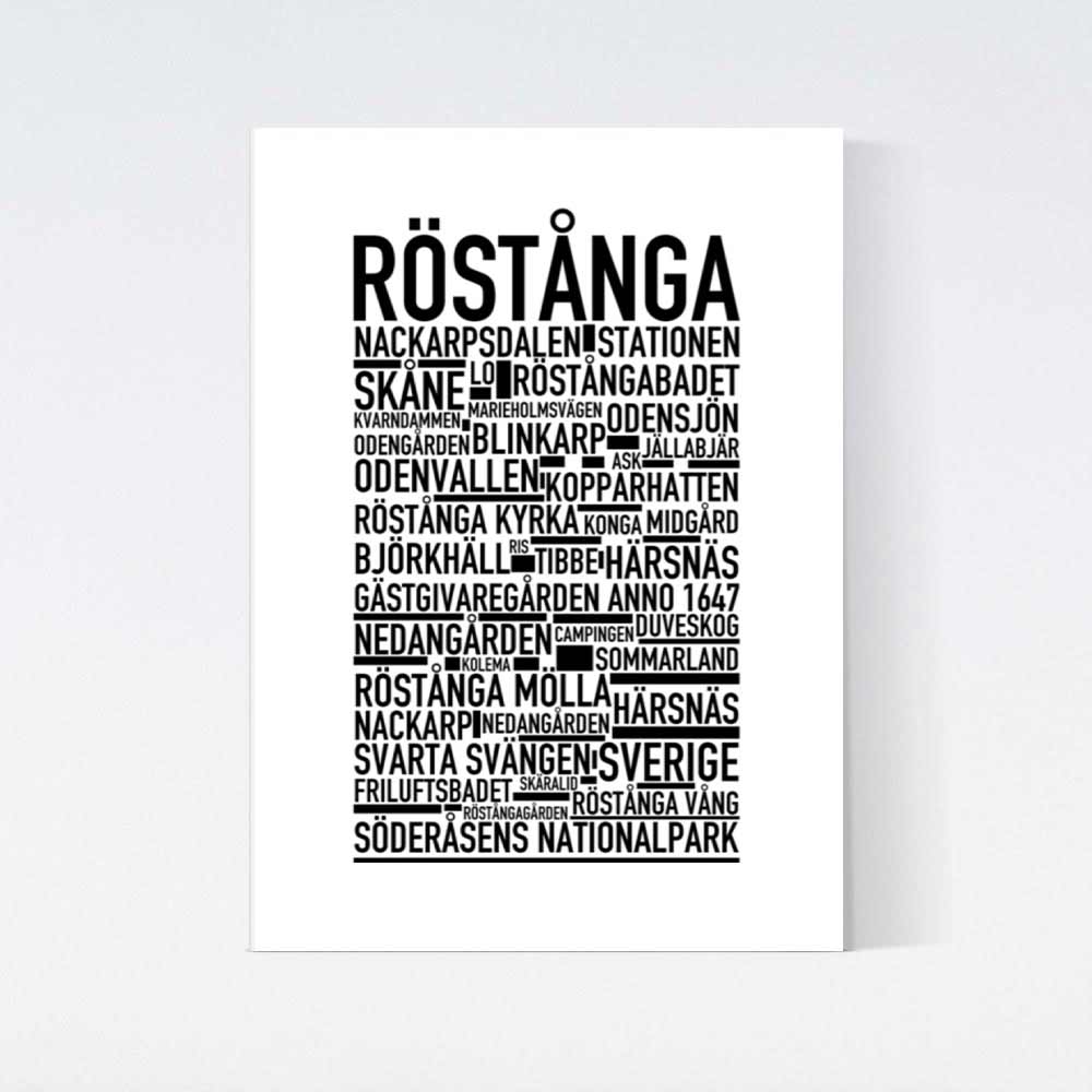 Röstånga Text Poster