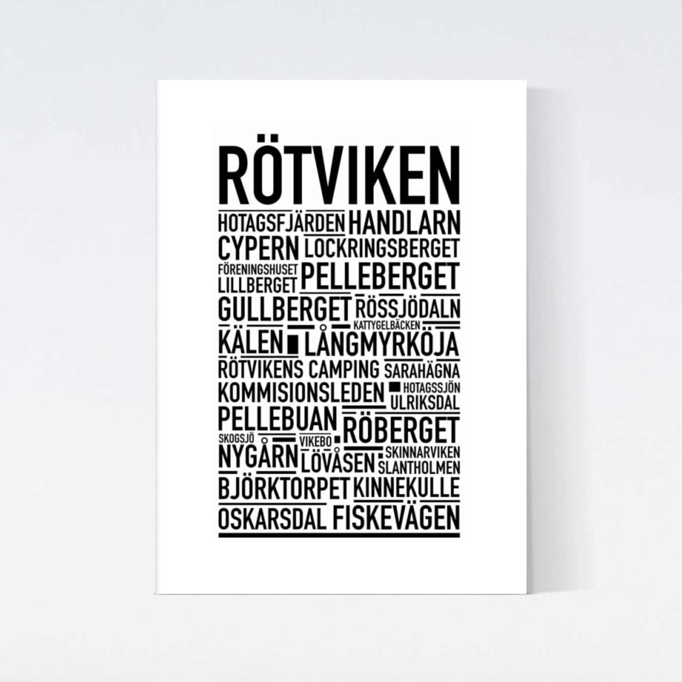 Rötviken Text Poster