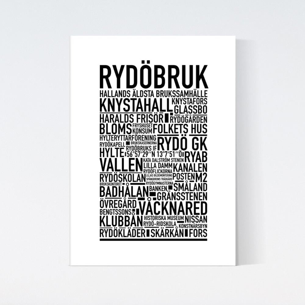 Rydöbruk Text Poster