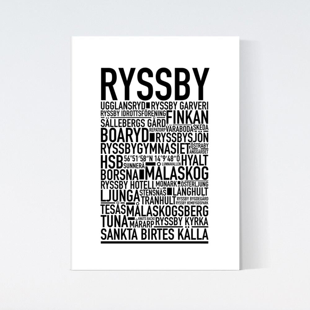 Ryssby Text Poster
