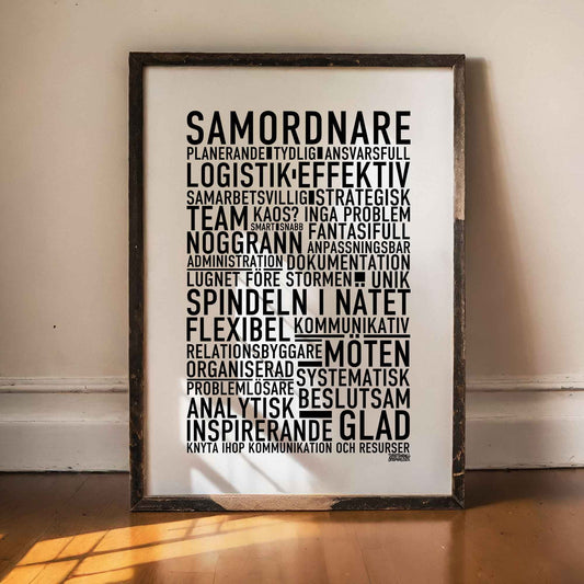 Samordnare Text Poster
