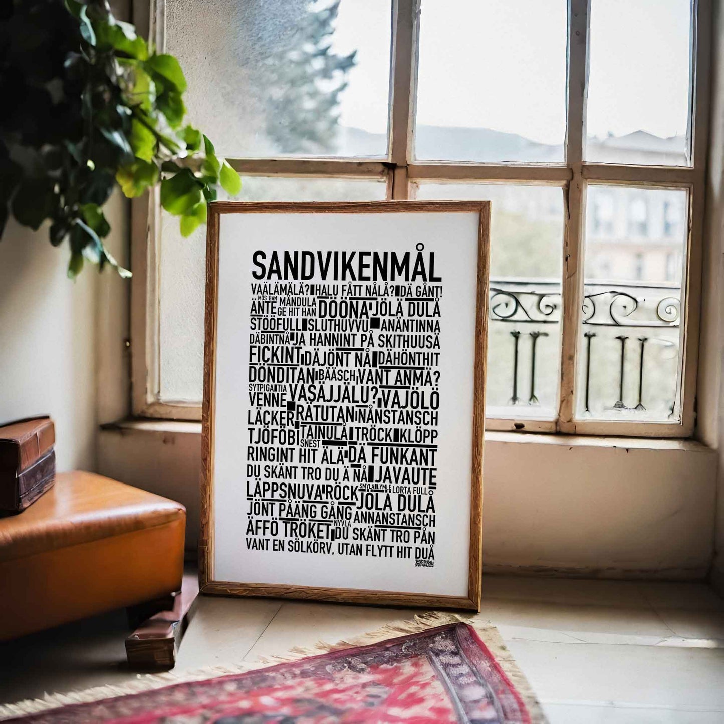 Sandvikenmål Dialekt Text Poster