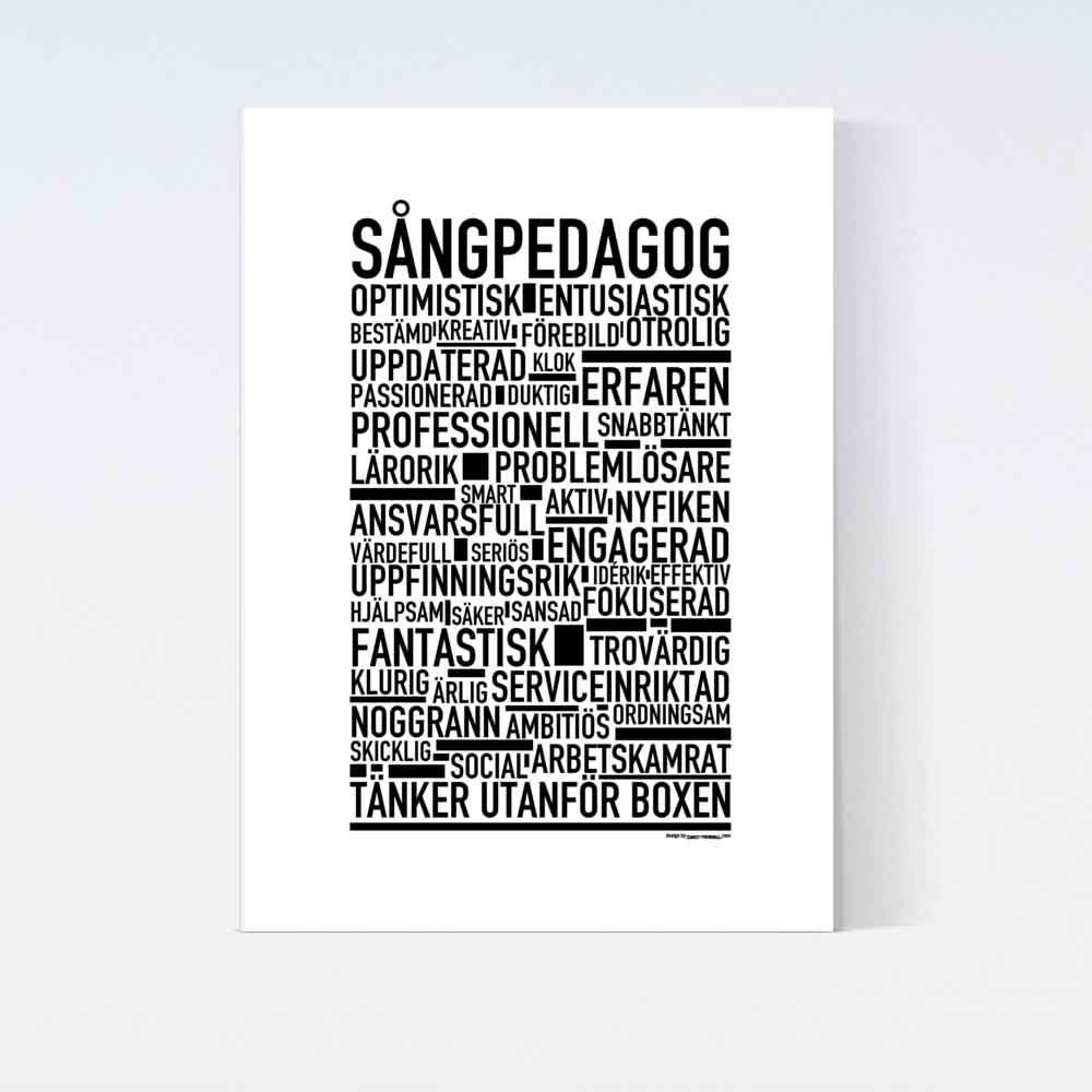 Sångpedagog Text Poster
