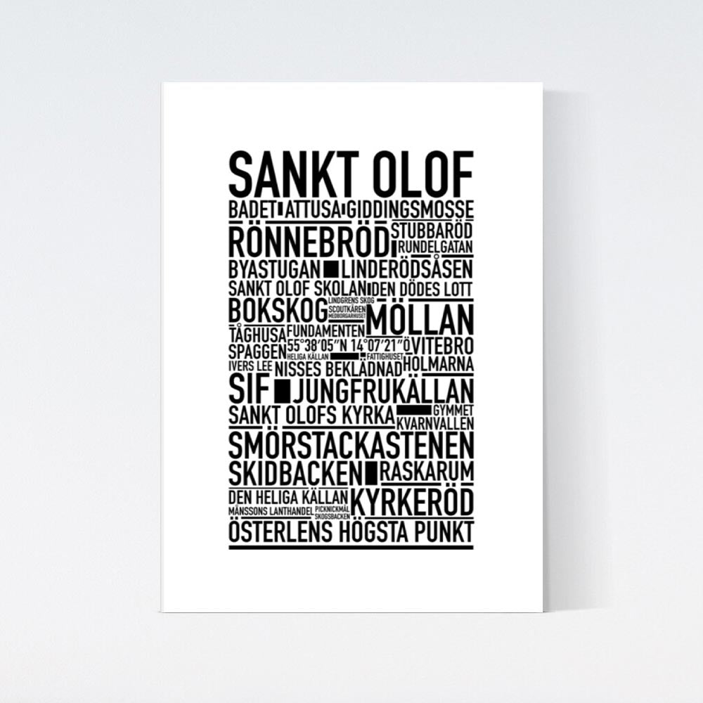 Sankt Olof Text Poster