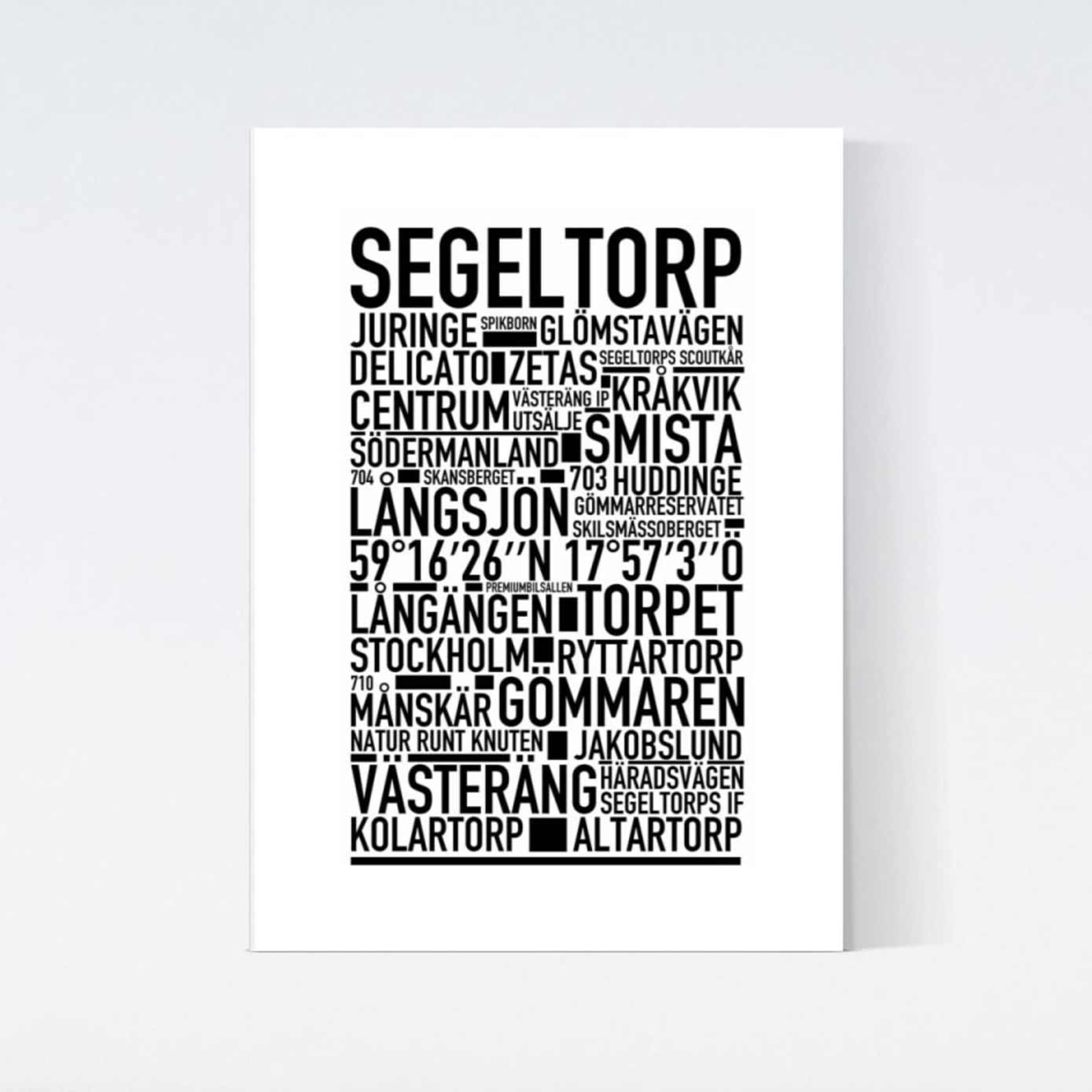 Segeltorp Text Poster