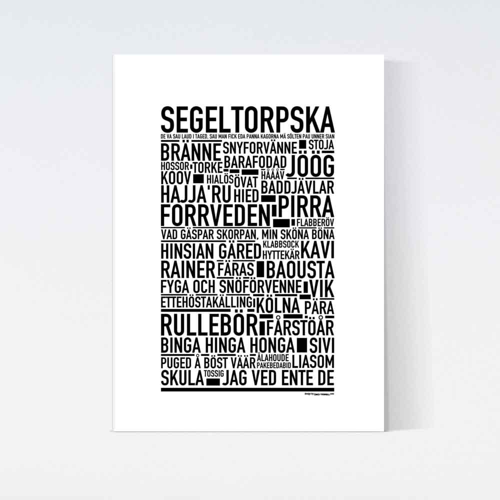 Segeltorpska Dialekt Text Poster