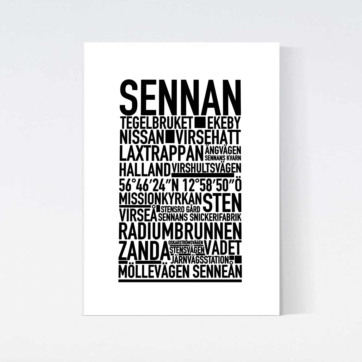 Sennan Text Poster