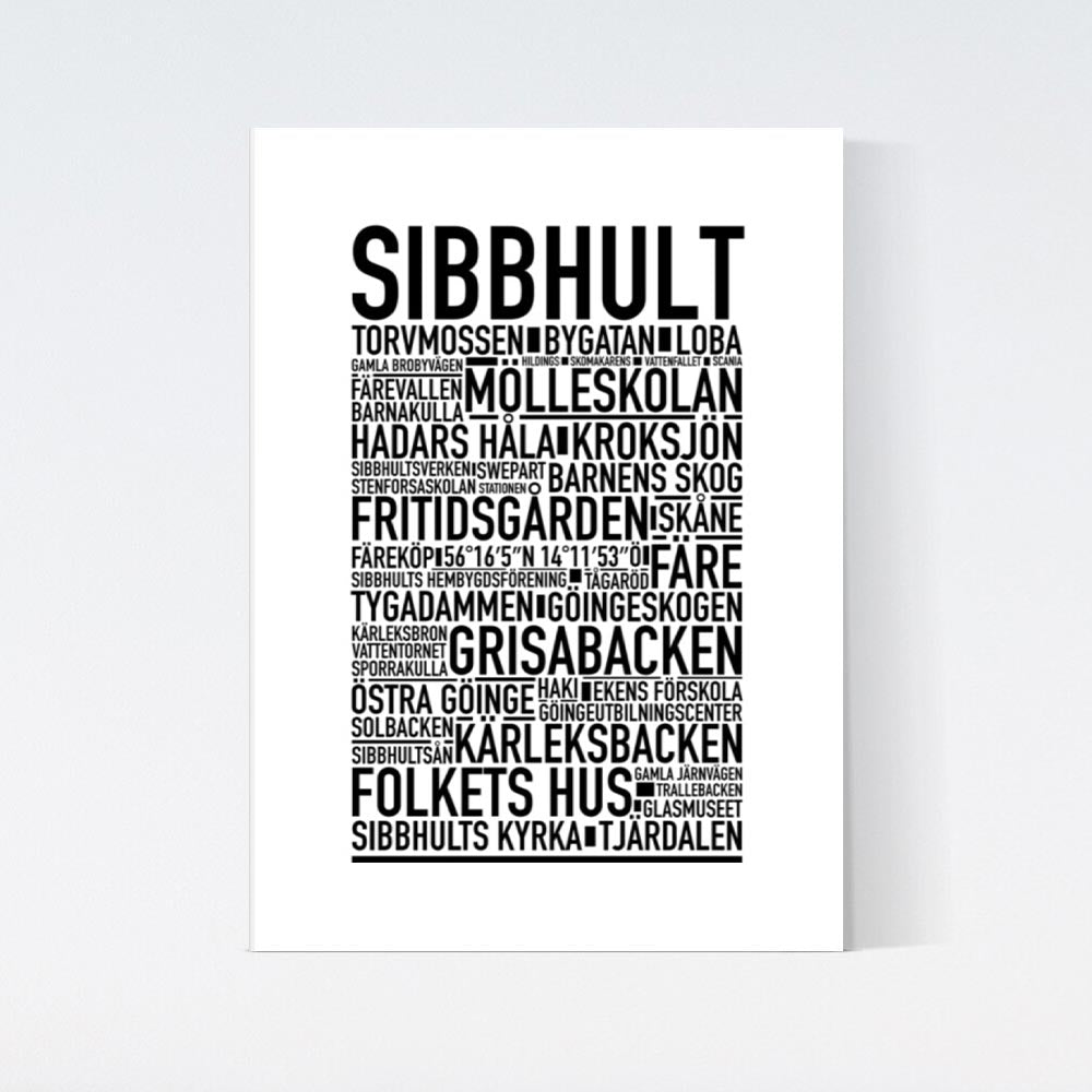 Sibbhult Text Poster