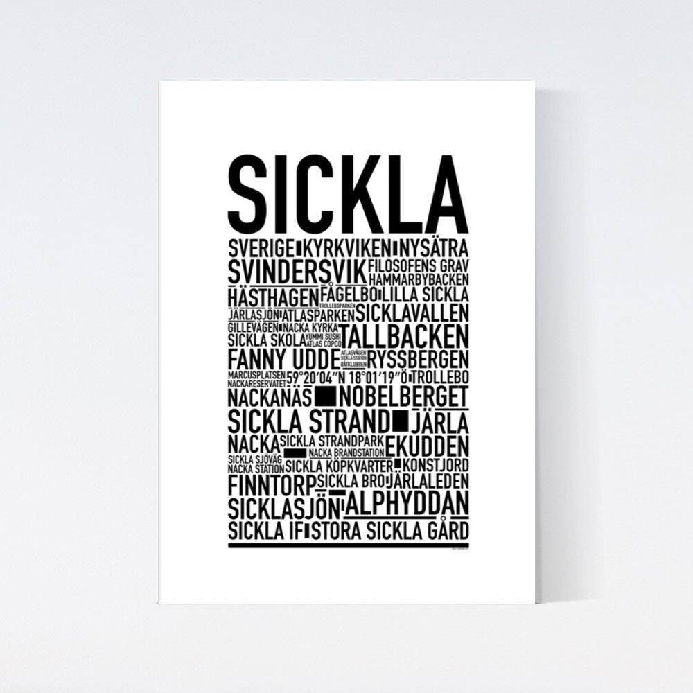 Sickla Text Poster