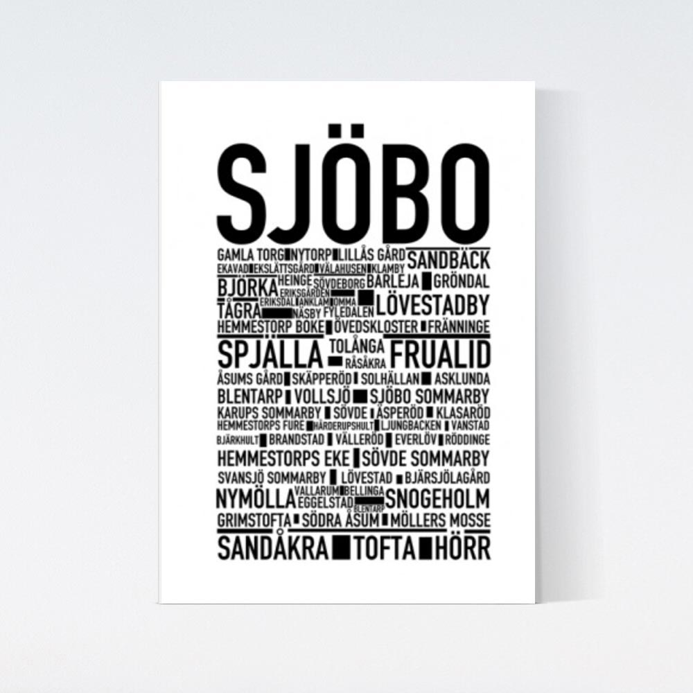 Sjöbo Text Poster