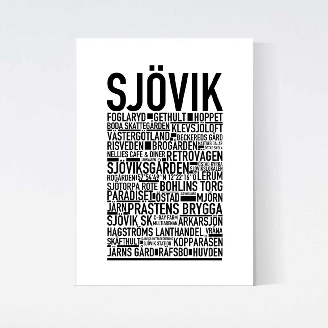 Sjövik Text Poster