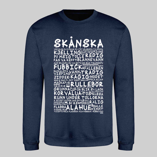 Skånska Graffiti Dialekt Sweatshirt