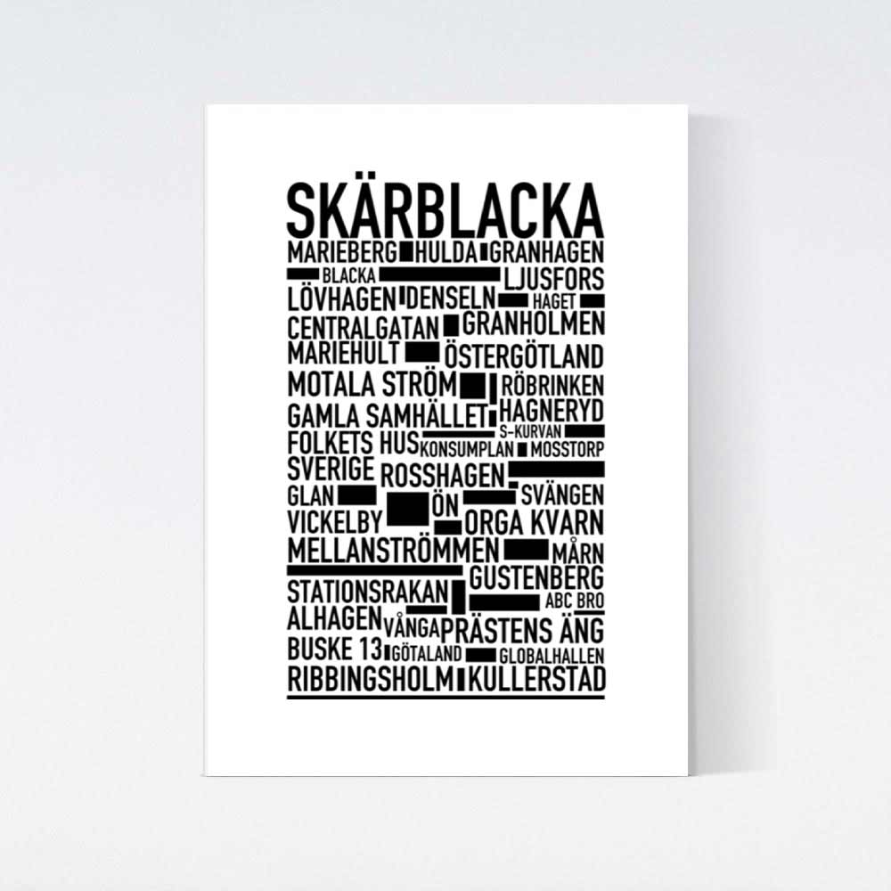 Skärblacka Text Poster