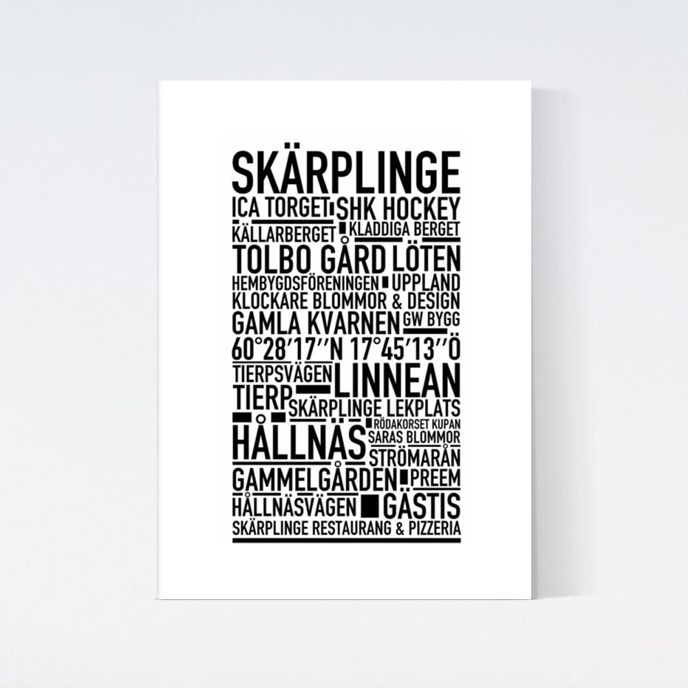 Skärplinge Text Poster