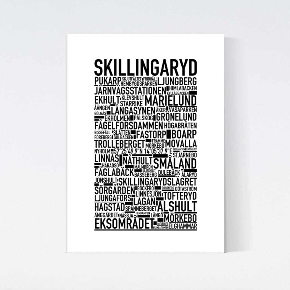 Skillingaryd Text Poster