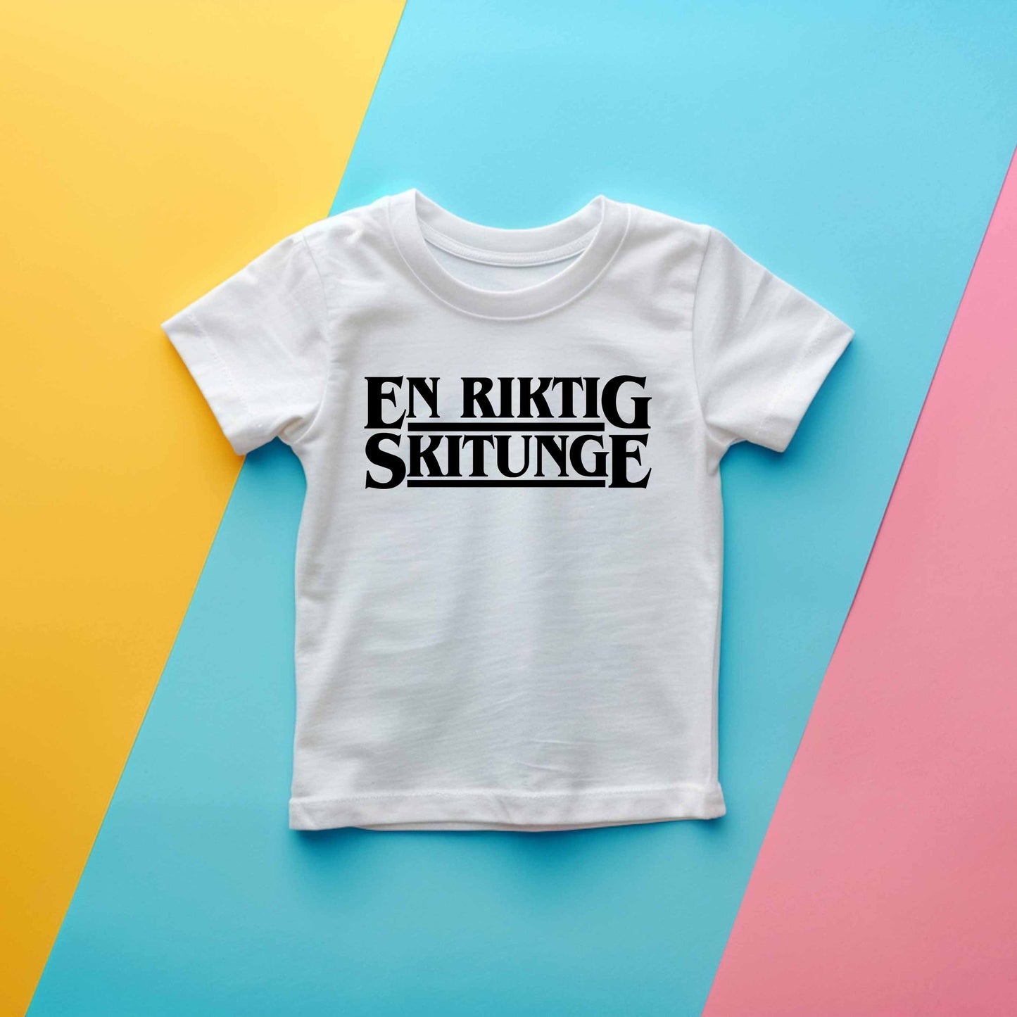 En Riktig Skitunge Barn T-shirt