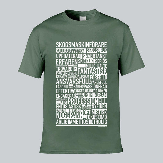 Skogsmaskinförare Text T-shirt