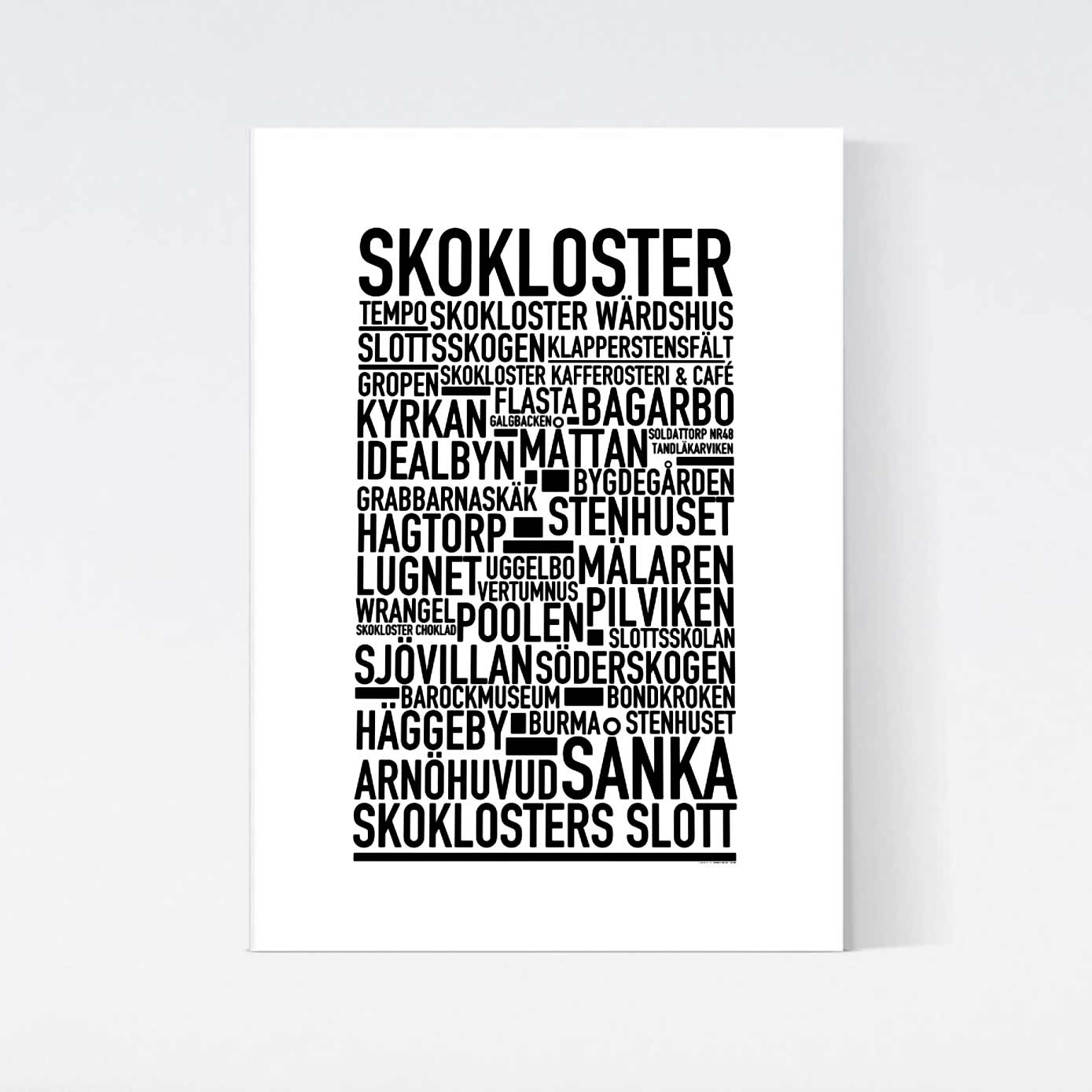 Skokloster Text Poster