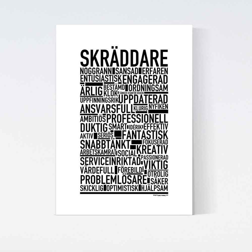 Skräddare Text Poster