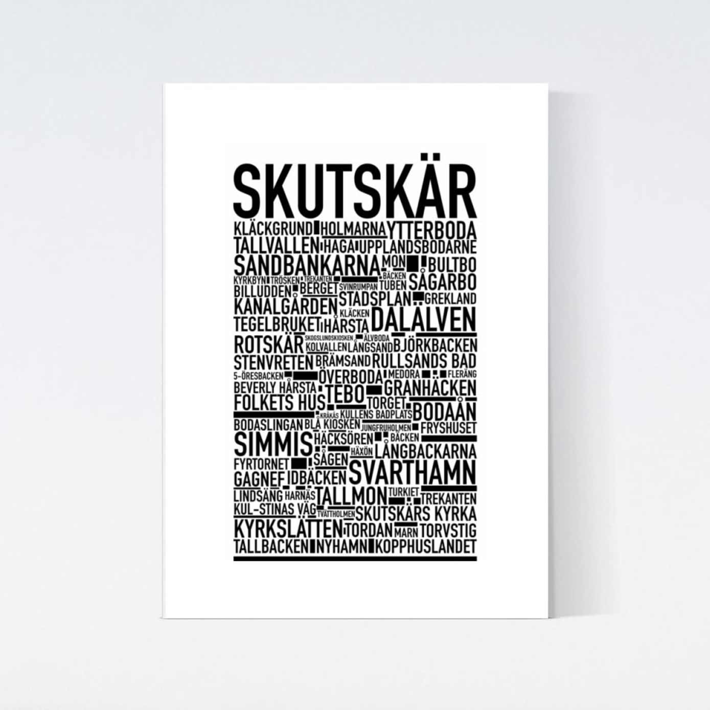 Skutskär Text Poster