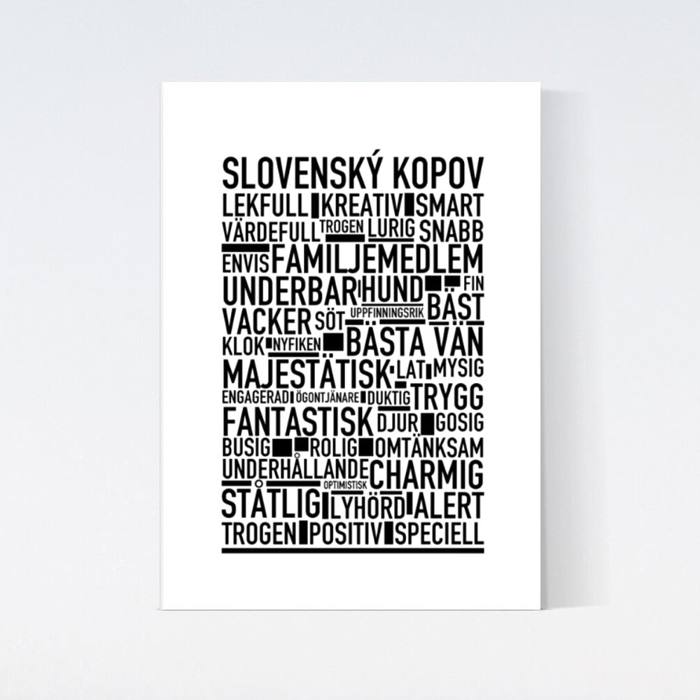 Slovenský Kopov Text Poster