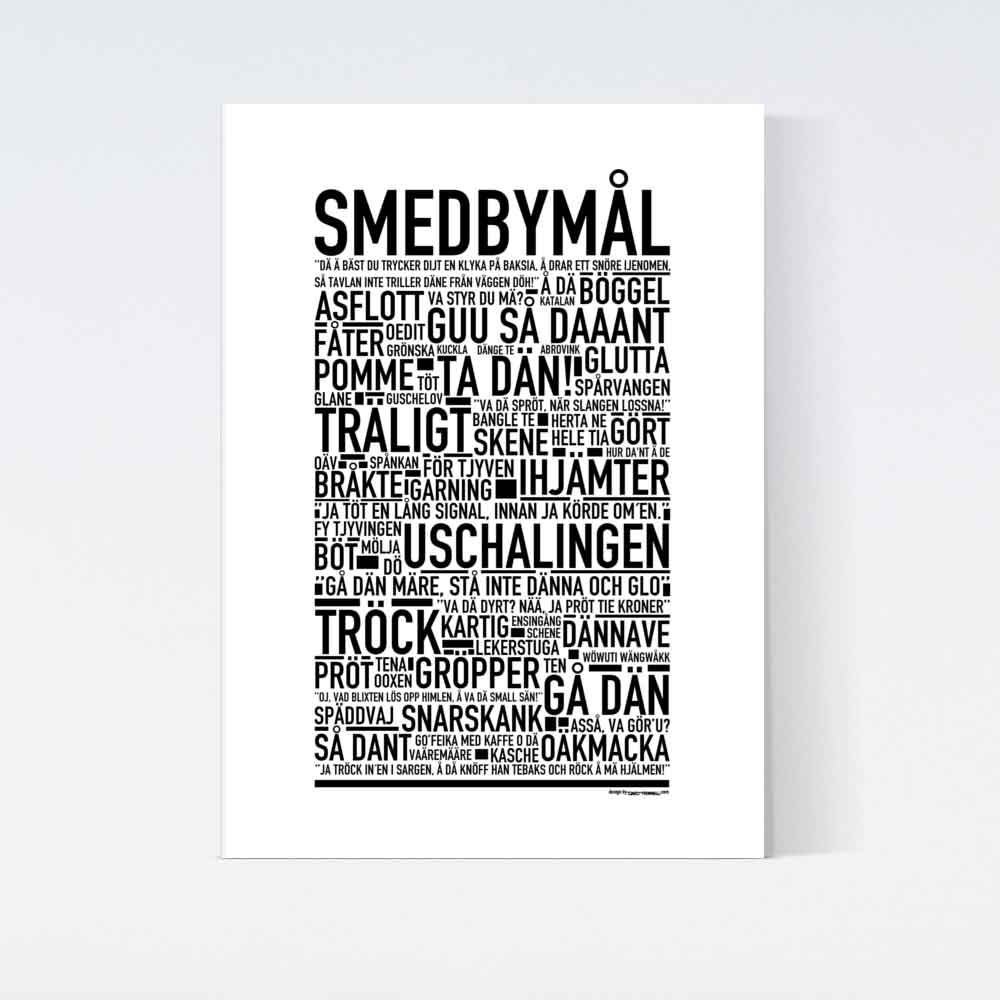 Smedbymål Dialekt Text Poster