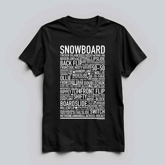 Snowboard Text T-shirt