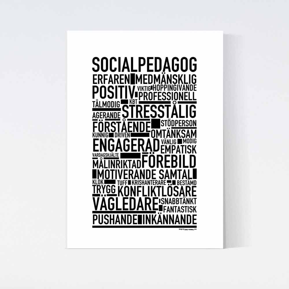 Socialpedagog Text Poster