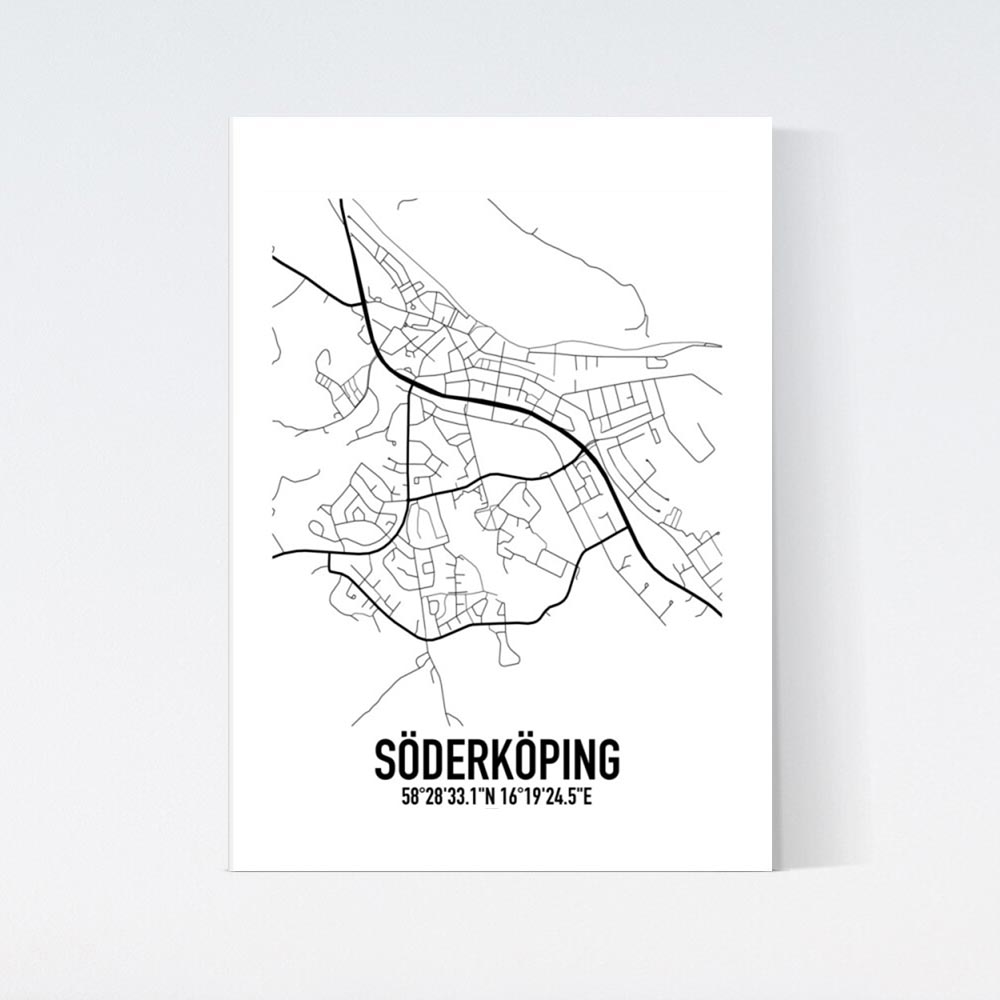 Söderköping Karta Poster