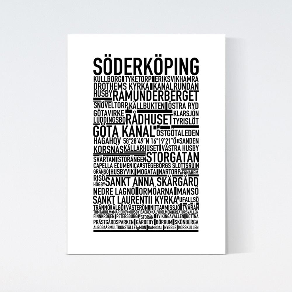 Söderköping Text Poster