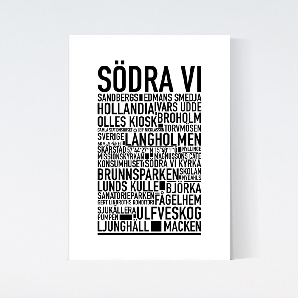 Södra Vi Text Poster