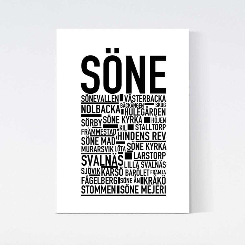 Söne Text Poster