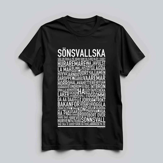 Sönsvallska Dialekt Text T-shirt