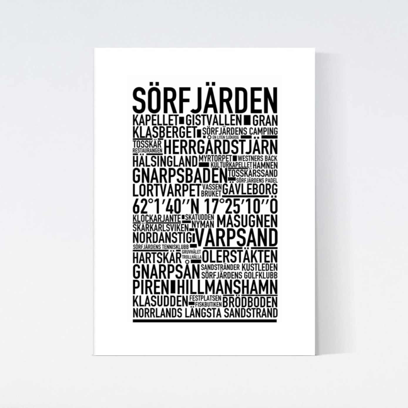 Sörfjärden Text Poster