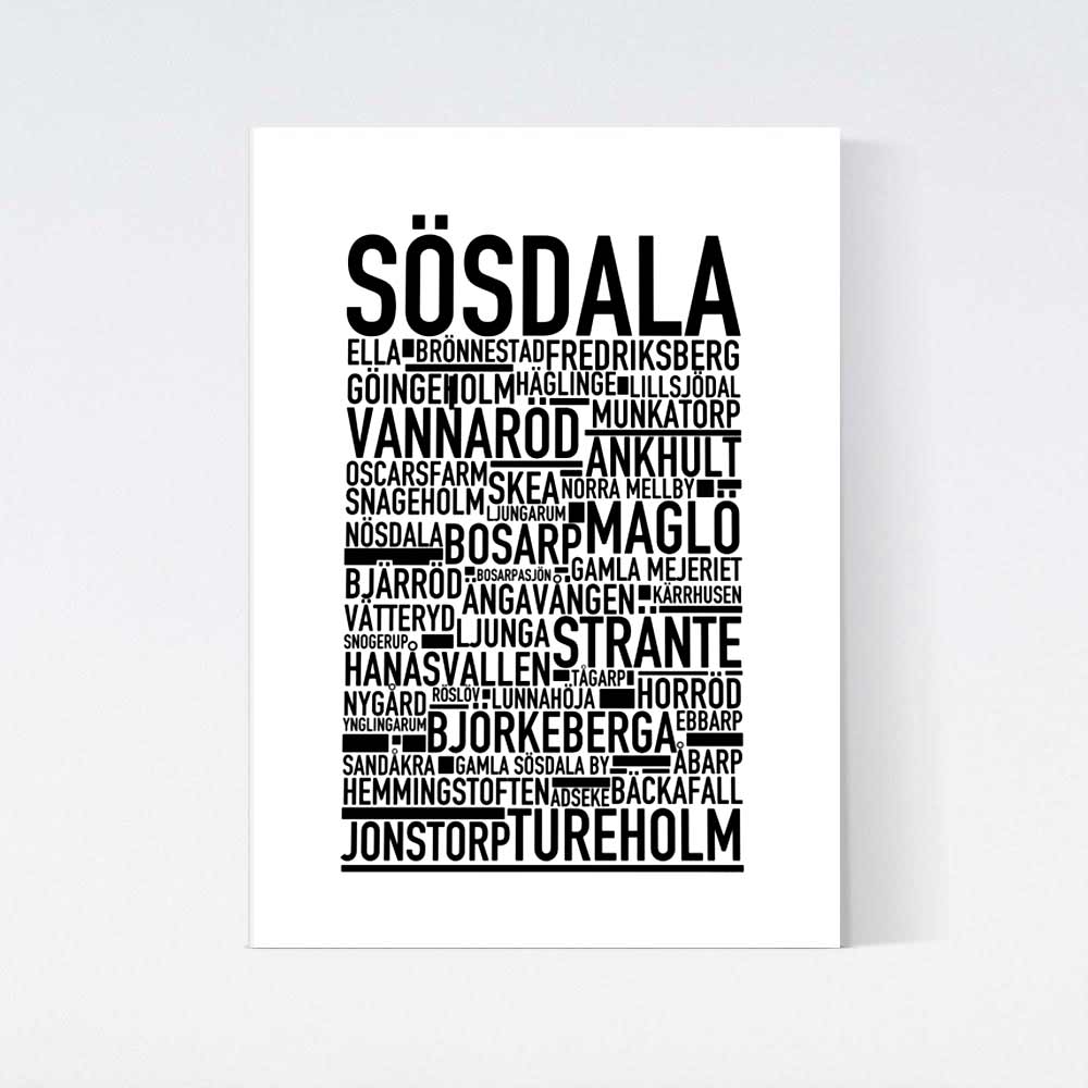 Sösdala Text Poster