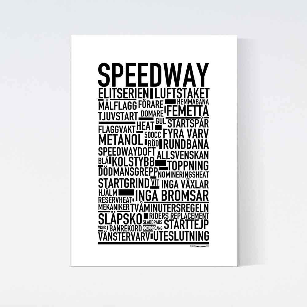 Speedway Text Poster
