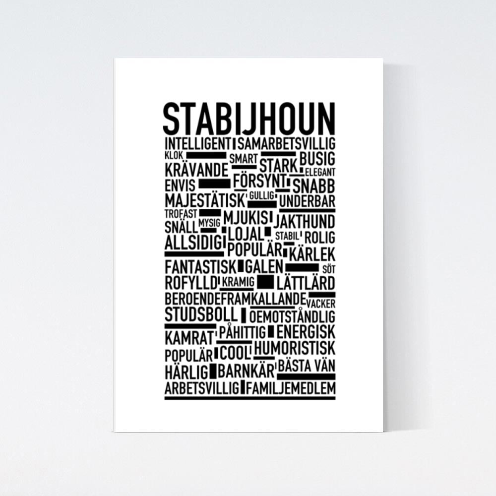 Stabijhoun Text Poster