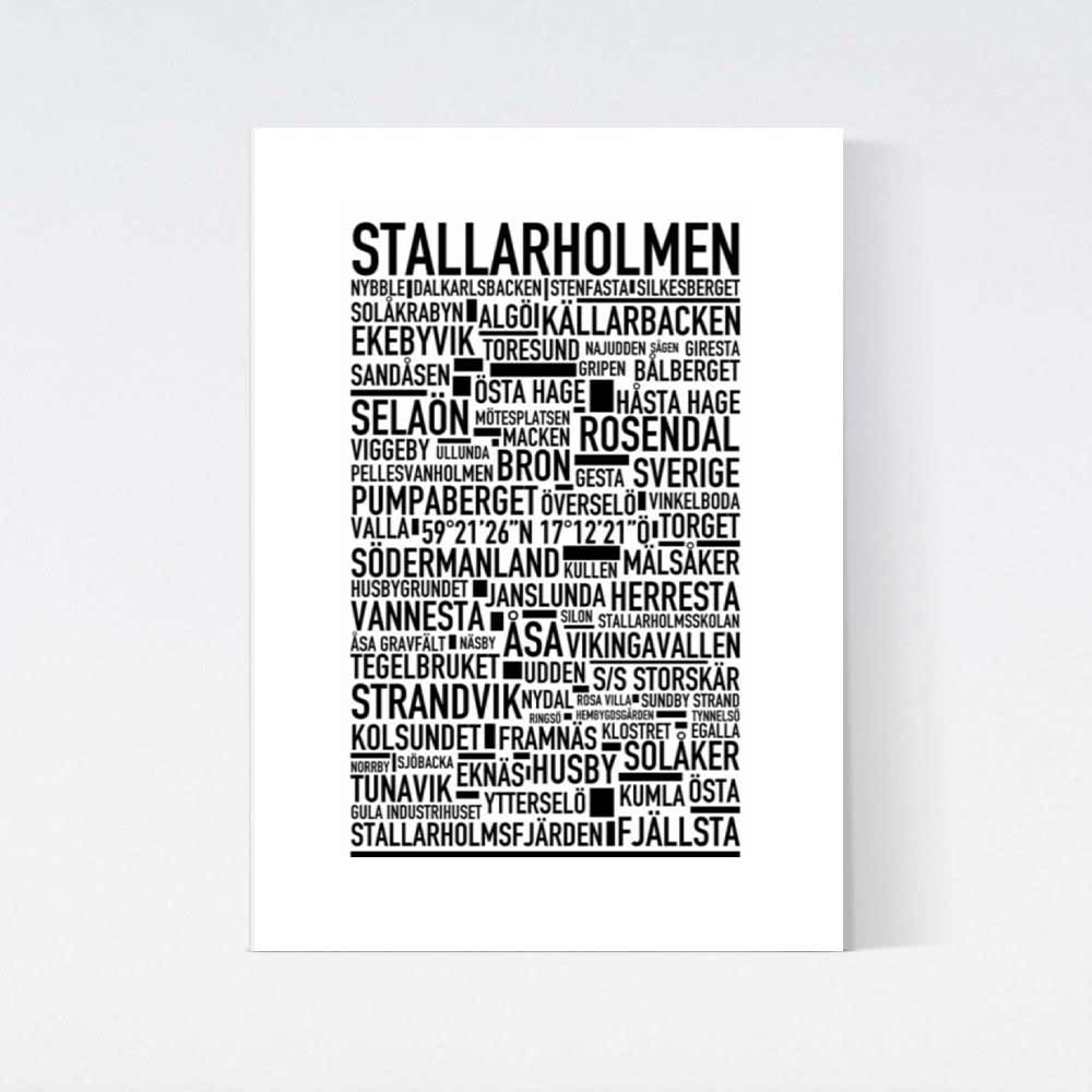Stallarholmen Text Poster