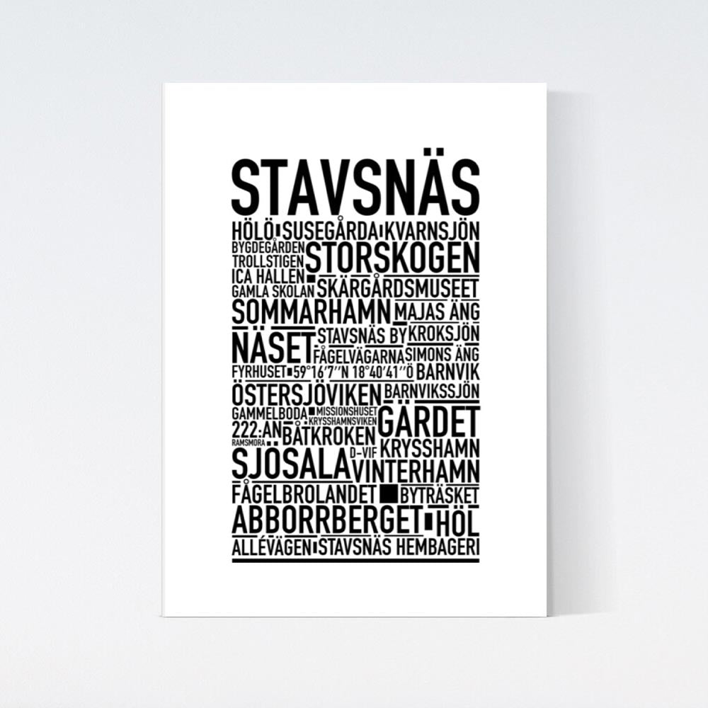 Stavsnäs Text Poster