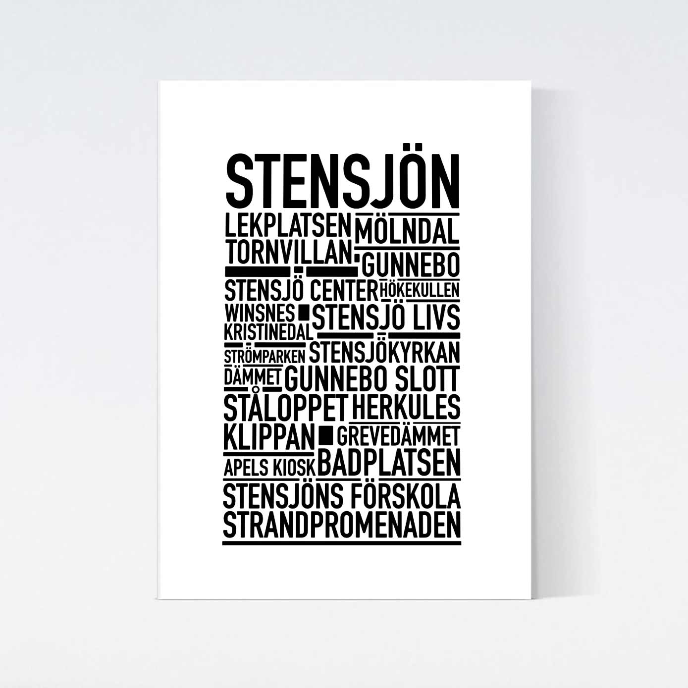 Stensjön Text Poster